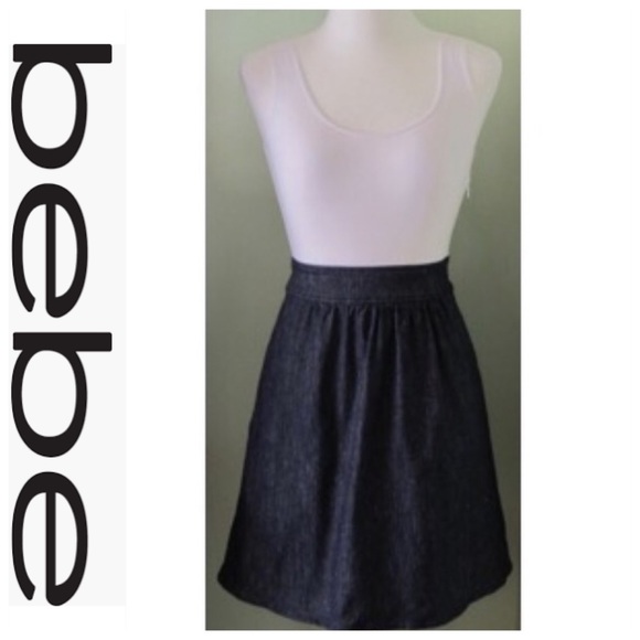 bebe Dresses & Skirts - 💕SALE💕 Bebe Denim Color Block Summer Dress